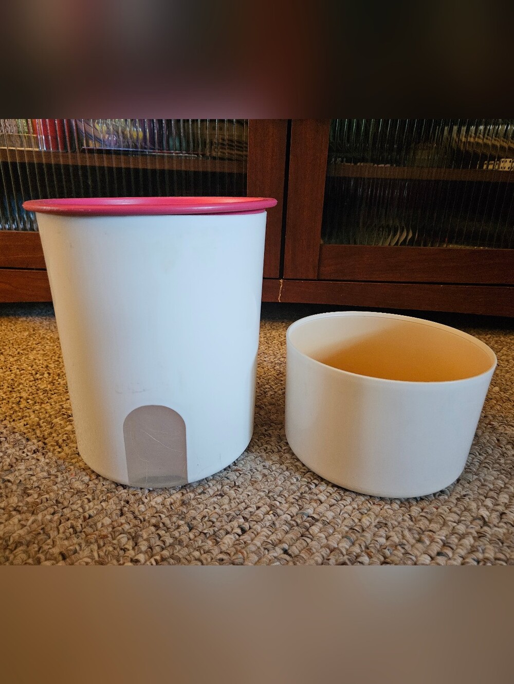 Tupperware One Touch Canister 2418B-1 And Container 2709A-1
